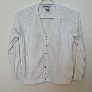 Mendocino Ivory Button-Up Cardigan
